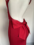 Sleeveless Evening Dress with Big Bow Backless for Gala and Wedding Guest